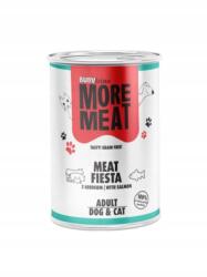 Buba BUBAlicious Meat Fiesta Konzerv Nedves kutya- és macskaeledel lazaccal 400g
