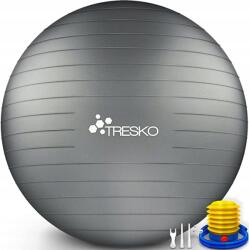  Gimnasztikai Labda Tresko edzéshez Szürke 75 CM pumpával (gdrf574)