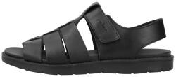 Rieker Sandale barbati, negru, casual, piele naturala, cu talpa joasa, Rieker 24262-00-Negru (Marime: 42) (24262-00-Negru-42)