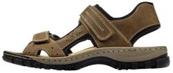 Rieker Sandale barbati, maro, sport, piele ecologica, cu talpa joasa, Rieker 25084-24-Maro (Marime: 45) (25084-24-Maro-45)