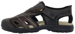 Grisport Sandale barbati, maro, sport, piele naturala, cu talpa joasa, Grisport 873037-81561BV1-Maro (Marime: 45) (873037-81561BV1-Maro-45)