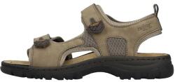 Rieker Sandale barbati, bej, sport, piele ecologica, cu talpa joasa, Rieker 25055-64-Bej (Marime: 41) (25055-64-Bej-41)