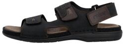 Rieker Sandale barbati, negru, casual, piele naturala, cu talpa joasa, Rieker 25561-00-Negru (Marime: 41) (25561-00-Negru-41)