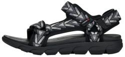 Rieker Sandale barbati, gri, sport, textil, cu talpa joasa, Rieker 20802-00-Gri (Marime: 44) (20802-00-Gri-44)