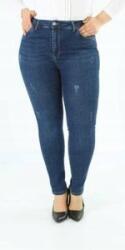  Cedy Denim farmernadrág, skinny fit, magas derék, kék, 40-es méret, kopottas (B0B8XXGVY3)