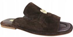 Verano Női flip-flop papucs Bőr Verano 252.29647 Barna Velúr Lapos Kényelmes 36 (252.29647)