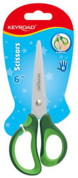 Keyroad Olló, 15 cm, hegyes, 1 db/bliszter, Keyroad Soft Grip, vegyes színek (KR971551) - eztkapdki