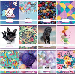 Nebulo Füzet Tűzött A/4 Vonalas 81-32 32 Lapos L-Design Vegyes Mintákban (AAF164)