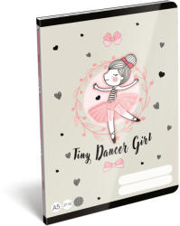 LIZZY Füzet Tűzött A/5 Négyzetrácsos 27-32 32 Lapos Tiny Dancer Lovely Ballerina (I7500171003)