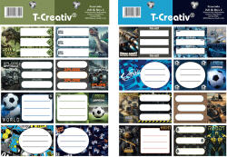 T-Creativ Füzetcímke Akasztós 8 Darab/Ív 2 Ív/Csomag Boys 2 (N13119TAB2)