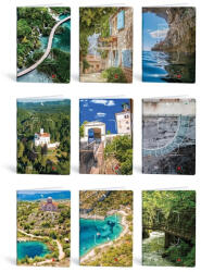 Mar-Mar Füzet Tűzött A/4 Négyzetrácsos 27-40 Postcard Vegyes Mintákban (V0108274)