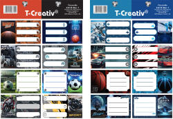 T-Creativ Füzetcímke Akasztós 8 Darab/Ív 2 Ív/Csomag Boys 1 (N13119TAB1)