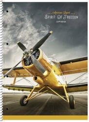 Shkolyaryk Publishing House Spirálfüzet A/4+ 80 Lapos Vonalas Spirit Of Freedom Vegyes Mintákban (SB806710L)