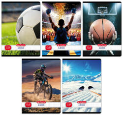 Herlitz Füzet A/5 32 Lapos Négyzetrácsos Sport Vegyes Minták (H400200765)