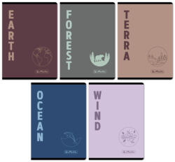 Herlitz Füzet A/5 32 Lapos Vonalas Terra Vegyes Minták (H400200785)
