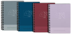 T-Creativ Spirálfüzet A/4 Vonalas 100 Lapos Színregiszteres Notebook 4 Vegyes Színekben (A15245T081)