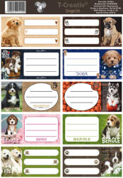 T-Creativ Füzetcímke 10 Darab/Ív Dogs (N13050TDO)