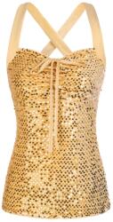  Belle Poque flitteres arany felső M-es méret (B0CB8K1HHY)