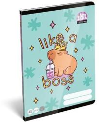 LIZZY Füzet, tűzött, A5, vonalas, 32 lap, 4-8. osztály, LIZZYSULI, "Lollipop Capybara", "21-32 (TICLFVA5LC4) - pritone