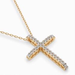 ESSYA 925 Ezüst Nyaklánc Gyémántokkal 0, 14 Ct Lab Essya (104-10026-925-LAB-YEL)