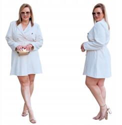 Cavaricci Ruha Plus Size Női Cavaricci Blézer Gombok Elegáns Bézs (Su-22)