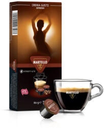 MARTELLO Crema Gusto kávékapszula - 80% Arabica, 10 × 6 g - Martello kompatibilis