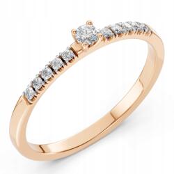 ESSYA 585 Arany Gyűrű Gyémántokkal 0, 17 Ct Lab Essya (101-10126/2(2.6)-585-LAB-RED)