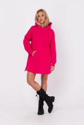 MOE Ruha Női Oversize Melegítő Kapucnis Kényelmes Málna 40/42 L/XL