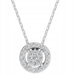 ESSYA 585 Arany Nyaklánc Gyémánt Gyémántokkal 0, 14 Ct G/Si Essya (104-10002(2.0)-585-G/Si-WHT)