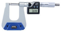 Accud EU Micrometru digital pentru grosime tabla ACCUD 0-25mm x 0.001mm, profunzime 150mm, tip C (350-001-33)
