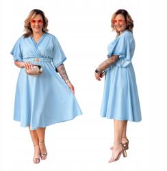 Cavaricci Ruha Nagy Méret Plus Size Midi Pánttal Női Cavaricci Kék (S-45)