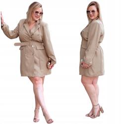 Cavaricci Ruha Plus Size Női Cavaricci Blézer Gombok Elegáns Karamell (Su-22)