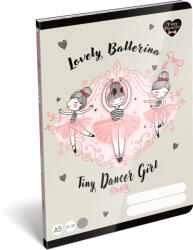 Lizzy Card Balerina tűzött füzet A/5, 32 lap vonalas (21-32), Lizzysuli, Tiny Dancer Lovely Ballerina (LIZ-7500170003) - mesescuccok