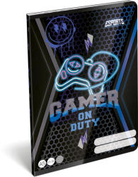 Lizzy Card Gamer tűzött füzet A/5, 32 lap vonalas (21-32), Lizzysuli, Esport Gamer on Duty (LIZ-7500170008)