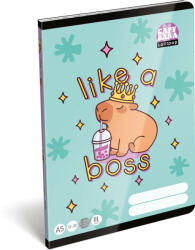Lizzy Card Kapibara tűzött füzet A/5, 32 lap vonalas 3. osztály (12-32), Lizzysuli, Lollipop Capybara (LIZ-7500169000) - mesescuccok