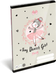 Lizzy Card Balerina tűzött füzet A/5, 32 lap kockás (27-32), Lizzysuli, Tiny Dancer Lovely Ballerina (LIZ-7500171003) - mesescuccok