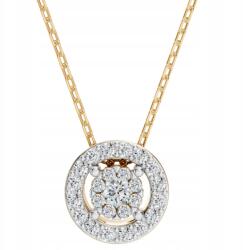 ESSYA 585 Arany Nyaklánc Gyémántokkal 0, 14 Ct Lab Essya (104-10002(2.0)-585-LAB-YEL)