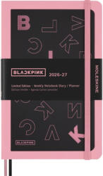 Moleskine Határidőnapló 2026/27 BLACKPINK 18 Hónap Heti Kemény Fekete "L (7540175012)