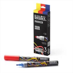 Liquitex Marker - akril dekormarker, 3x2mm készlet - Primary