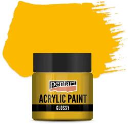 Pentart fényes akrilfesték, 50 ml - napsárga