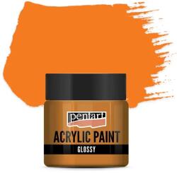 Pentart fényes akrilfesték, 50 ml - narancs