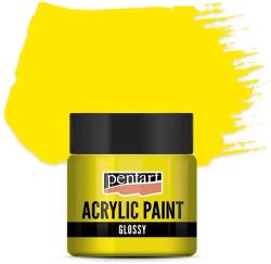 Pentart fényes akrilfesték, 50 ml - sárga