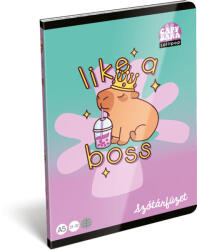 Lizzy Card Kapibara tűzött füzet A/5, 32 lap szótár (31-32), Lizzysuli, Lollipop Capybara (LIZ-7500173000) - officetrade