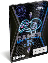 Lizzy Card Gamer tűzött füzet A/5, 32 lap vonalas 3. osztály (12-32), Lizzysuli, Esport Gamer on Duty (LIZ-7500169008) - officetrade