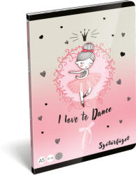 Lizzy Card Balerina tűzött füzet A/5, 32 lap szótár (31-32), Lizzysuli, Tiny Dancer Lovely Ballerina (LIZ-7500173003) - officetrade