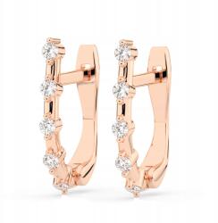 ESSYA 925 Ezüst Fülbevaló Gyémántokkal 0, 2 Ct Lab Essya (102-10145-925-LAB-RED)