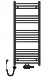 REBISON Fürdőszobai víz-elektromos létraradiátor Trm 1200x500 600W fekete (TRM-1200x500S-WE-600S)