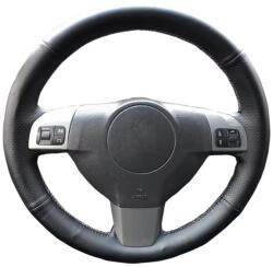  Opel Vectra C, Zafira, Signum bőr kormányvédő - méretpontos, varrható kivitel fekete (KVOP6) - valtogomb