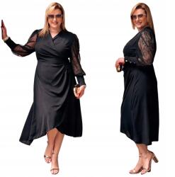 Cavaricci Ruha Plus Size Női Cavaricci Nagy Méretek Elegáns Maxi Fekete (Su-19)