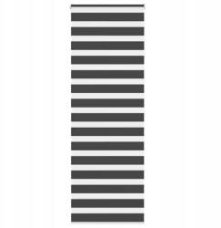 VidaXL Zebra roló, fekete, 60, 9 cm-es szövetszélességgel, poliészter (4014257)